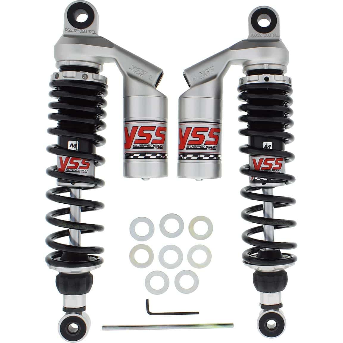 YSS Federbeine TS TG302-405TRJ-04-888A schwarz für X-Max 400 13- - Motorradteile & Ersatzteile - Federung & Gabel