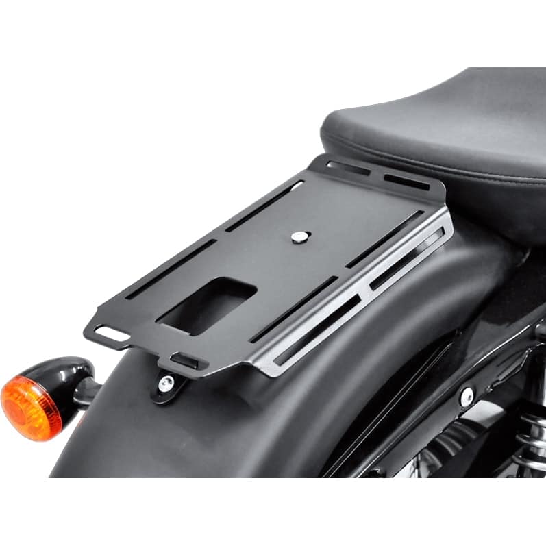 Zieger Gepäckbrücke Alu schwarz für Harley-Davidson Sportster 11cm - Motorradzubehör - Motorradgepäck