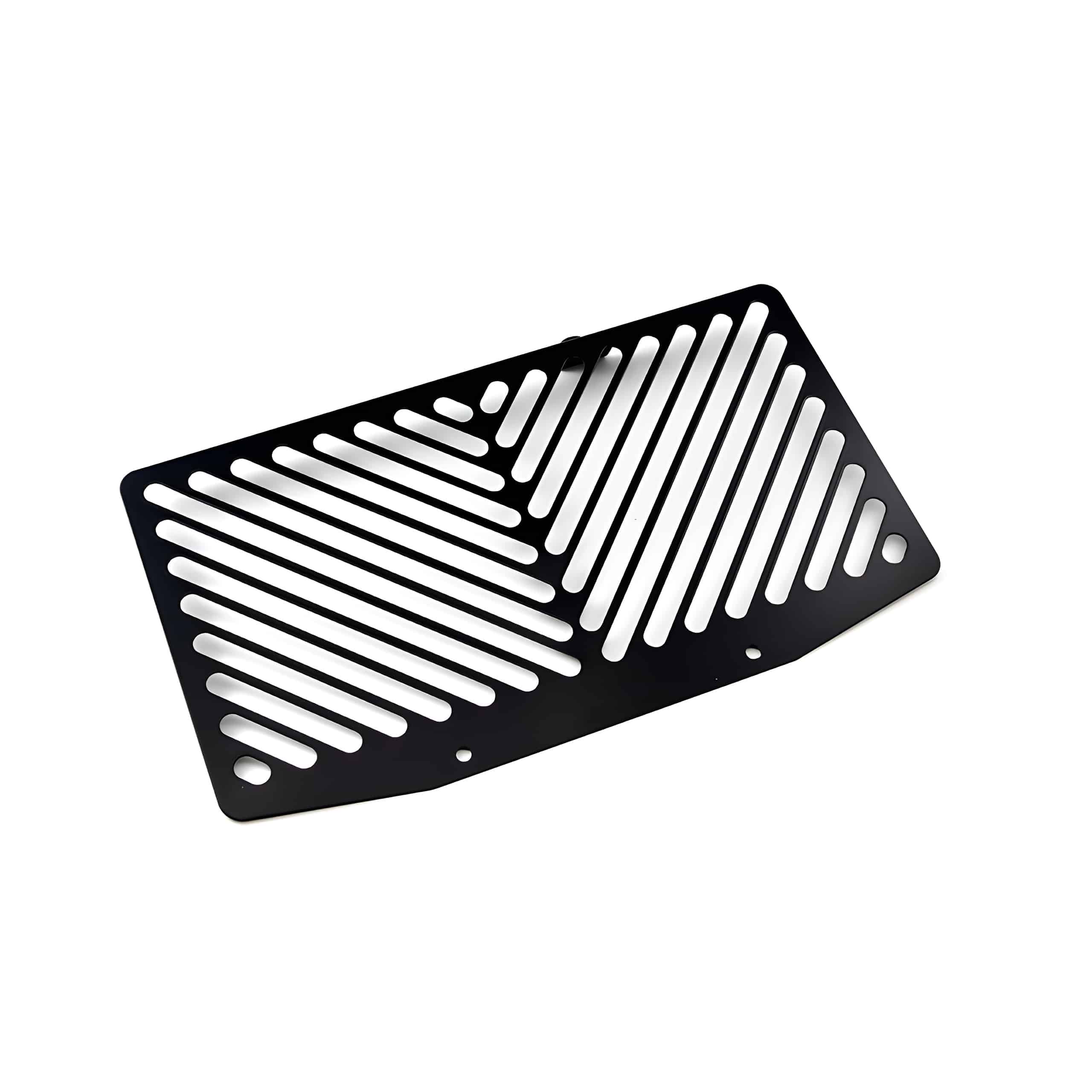 Zieger Kühlerabdeckung Clean schwarz für KLE 650 Versys 2010-2014 - Motorradteile & Ersatzteile - Verkleidungen & Abdeckungen