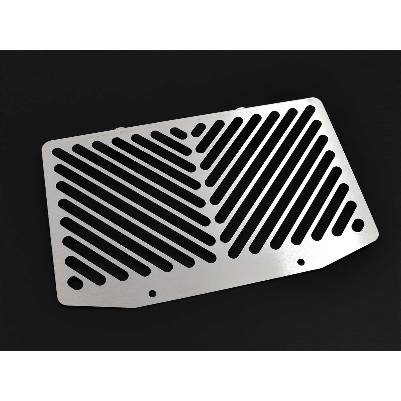 Zieger Kühlerabdeckung Clean silber für Kawasaki ER-6 n/f 2005-2008 - Motorradteile & Ersatzteile - Verkleidungen & Abdeckungen
