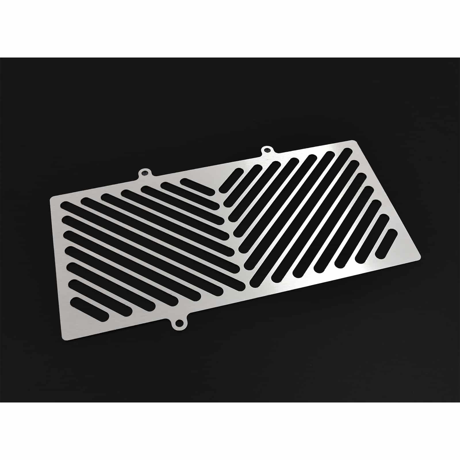 Zieger Kühlerabdeckung Clean silber für Kawasaki ER-6 n/f 2012-2016 - Motorradteile & Ersatzteile - Verkleidungen & Abdeckungen