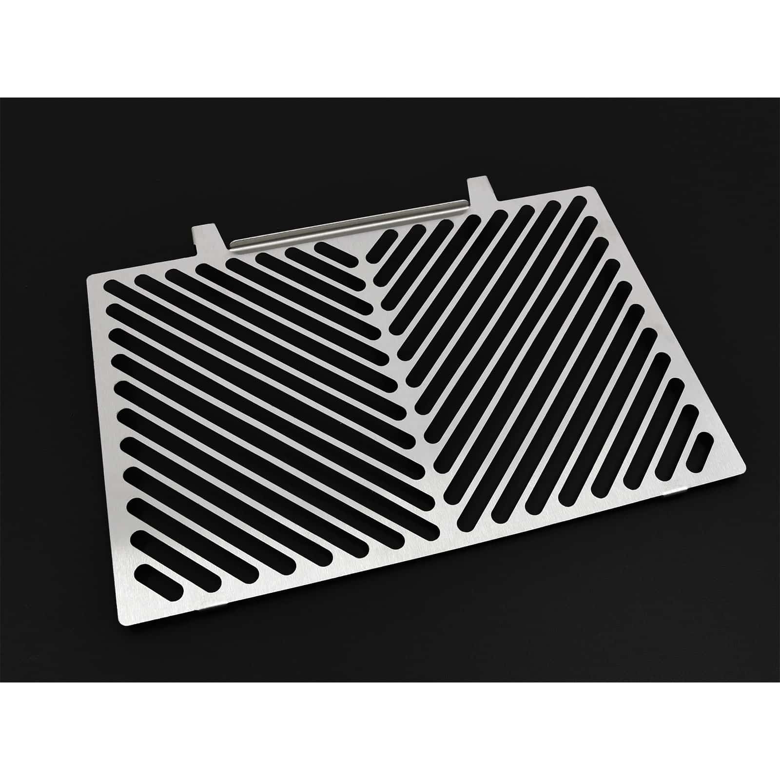 Zieger Kühlerabdeckung Clean silber für Kawasaki Z 750/1000 2008- - Motorradteile & Ersatzteile - Verkleidungen & Abdeckungen