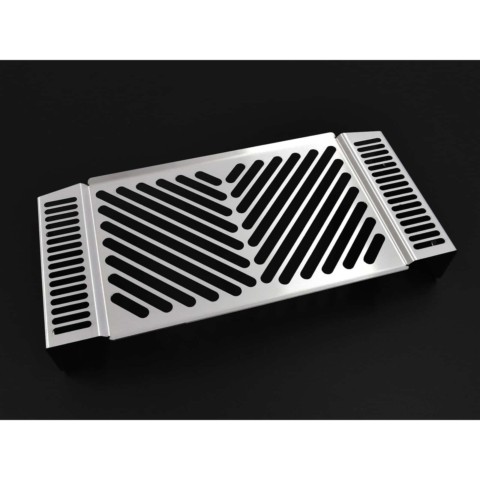 Zieger Kühlerabdeckung Clean silber für Suzuki SV 650 N/S 1999-2002 - Motorradteile & Ersatzteile - Verkleidungen & Abdeckungen