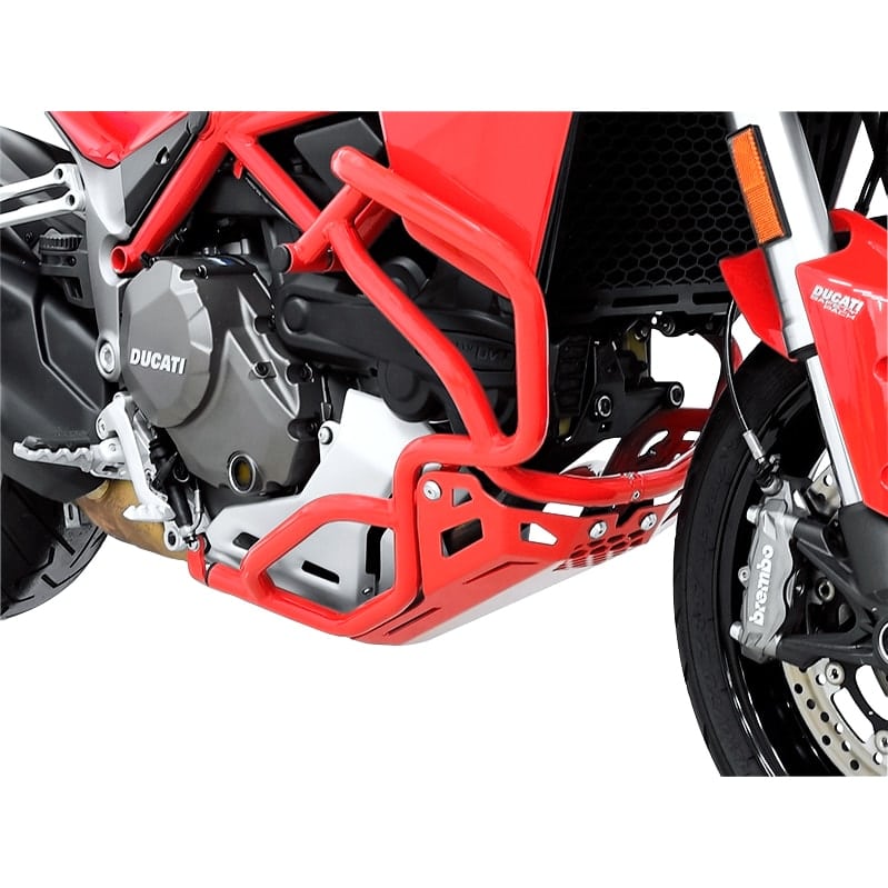 Zieger Motorschutz Alu für SBL rot für Multistrada 1200 2015-2017 - Motorradteile & Ersatzteile - Anbauteile
