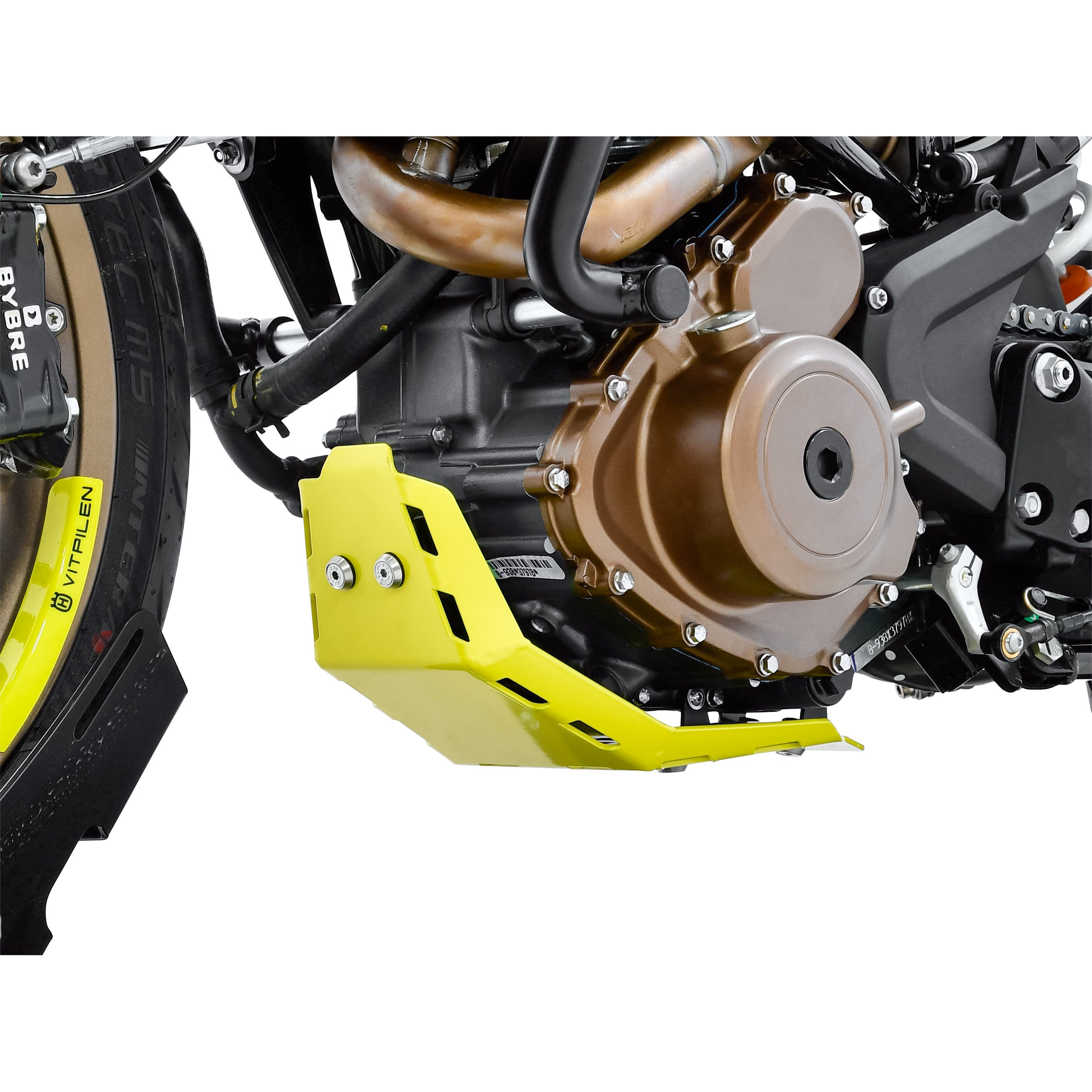 Zieger Motorschutz Alu gelb für Husqvarna Vitpilen 401 - Motorradteile & Ersatzteile - Anbauteile