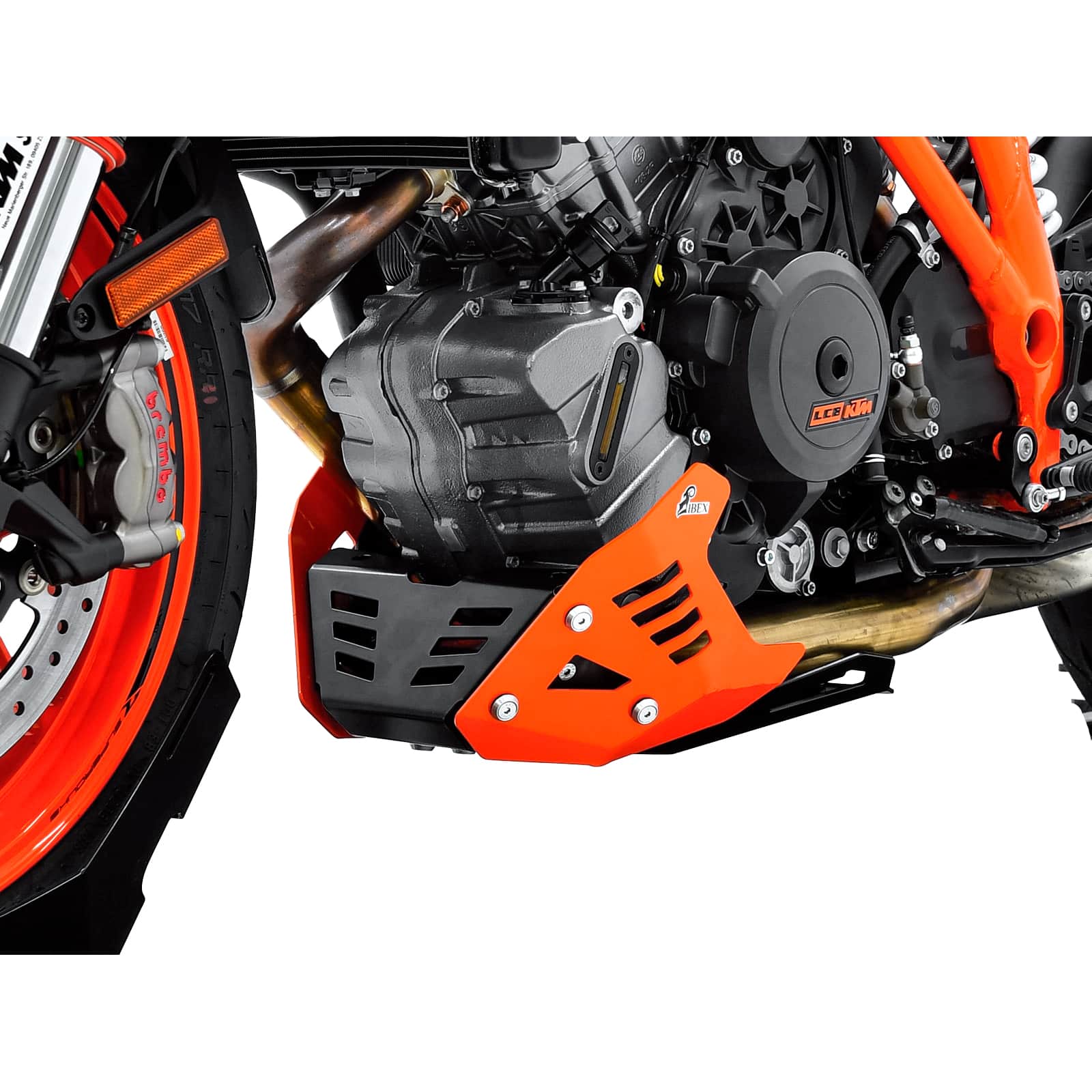Zieger Motorschutz Alu orange/schwarz für KTM 1290 Super Duke R/GT - Motorradteile & Ersatzteile - Anbauteile