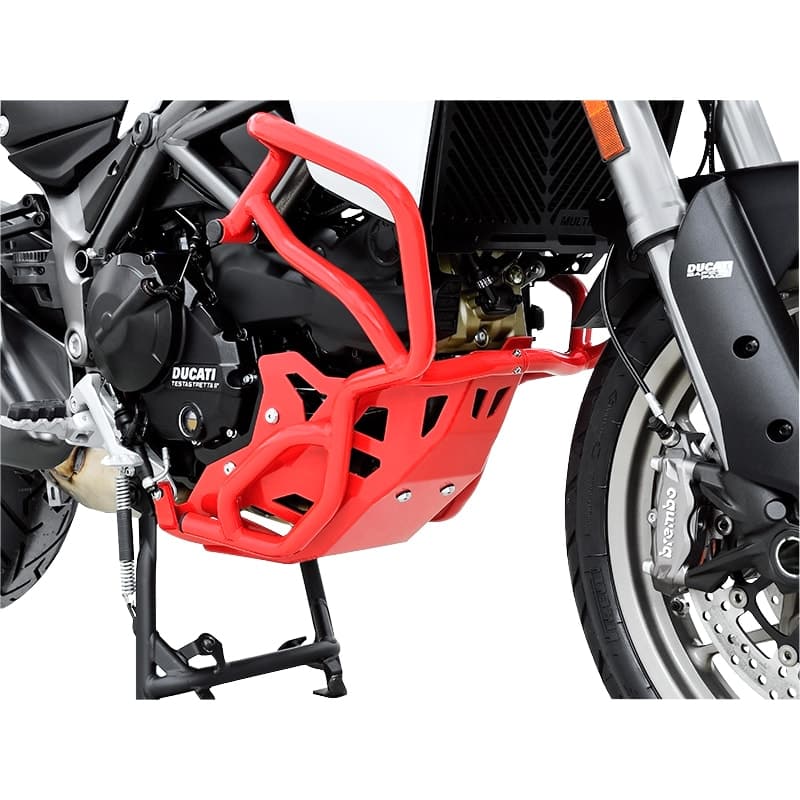 Zieger Motorschutz Alu rot für Ducati Multistrada 950 - Motorradteile & Ersatzteile - Anbauteile