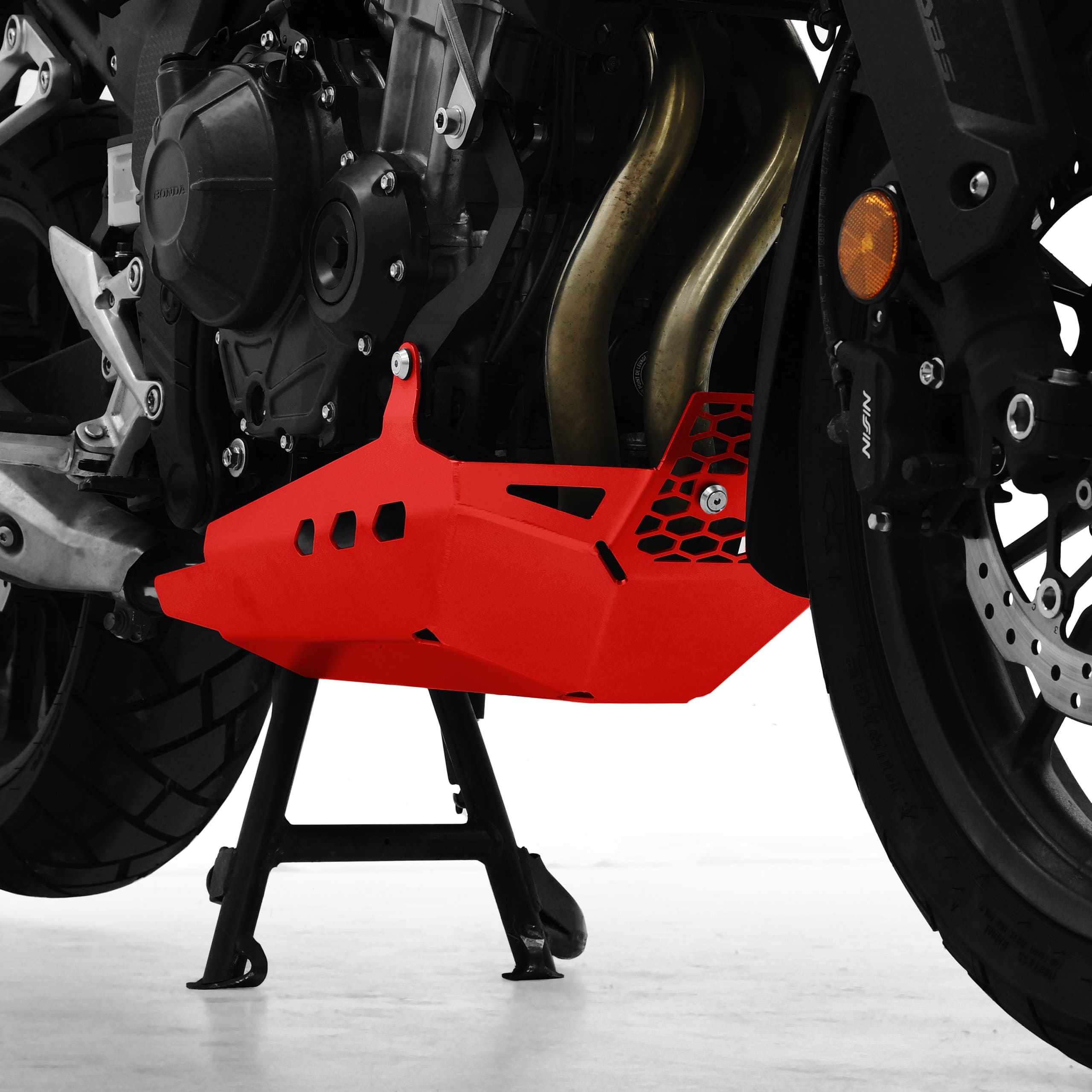 Zieger Motorschutz Alu rot für Honda CB 500 X 2019-2023 - Motorradteile & Ersatzteile - Anbauteile