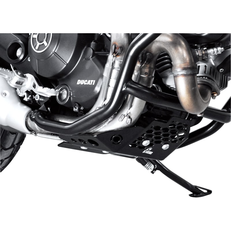Zieger Motorschutz Alu schwarz für Ducati Scrambler 800 - Motorradteile & Ersatzteile - Anbauteile