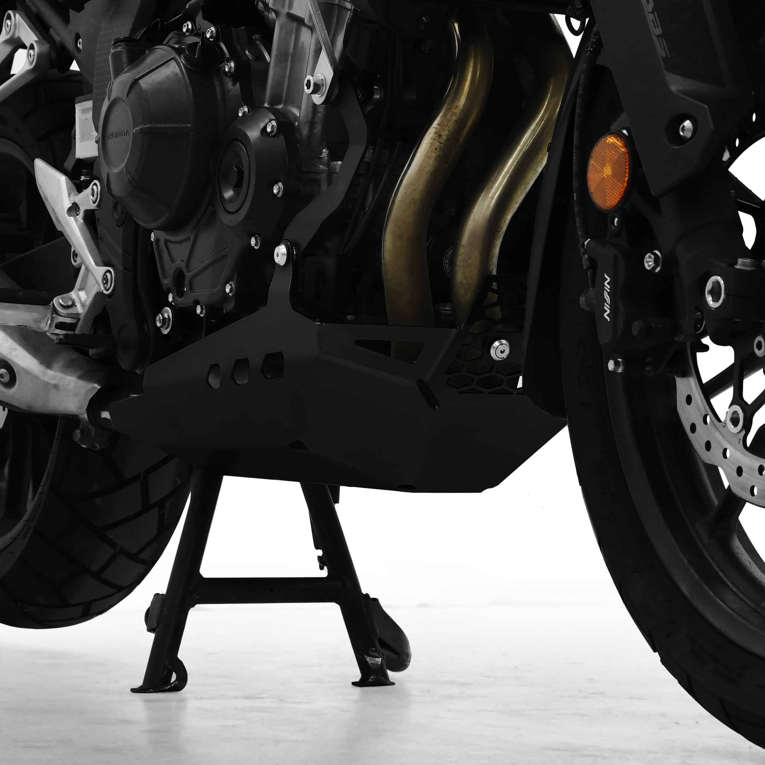 Zieger Motorschutz Alu schwarz für Honda CB 500 X 2019-2023 - Motorradteile & Ersatzteile - Anbauteile