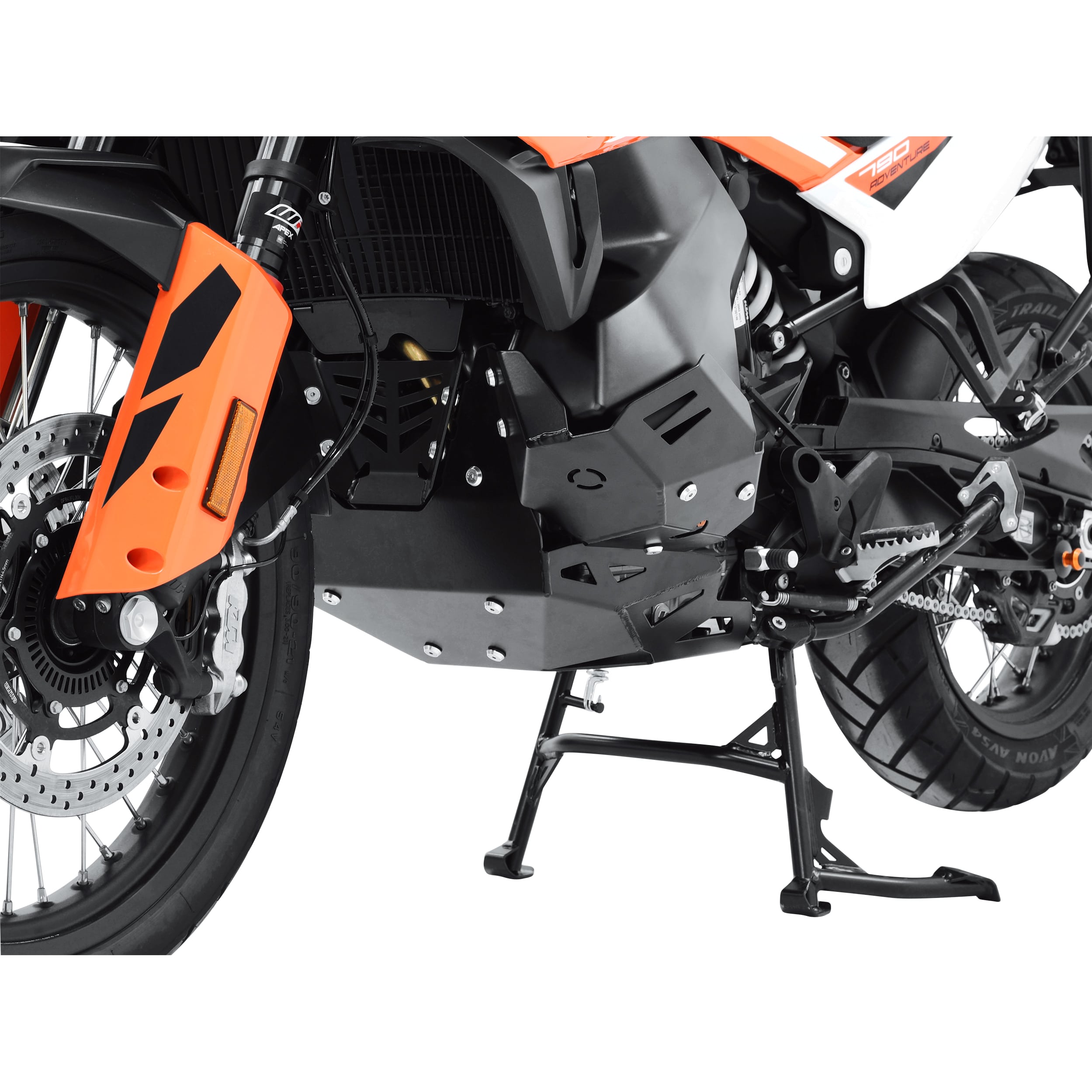 Zieger Motorschutz Alu schwarz für KTM 790 Adventure - Motorradteile & Ersatzteile - Anbauteile