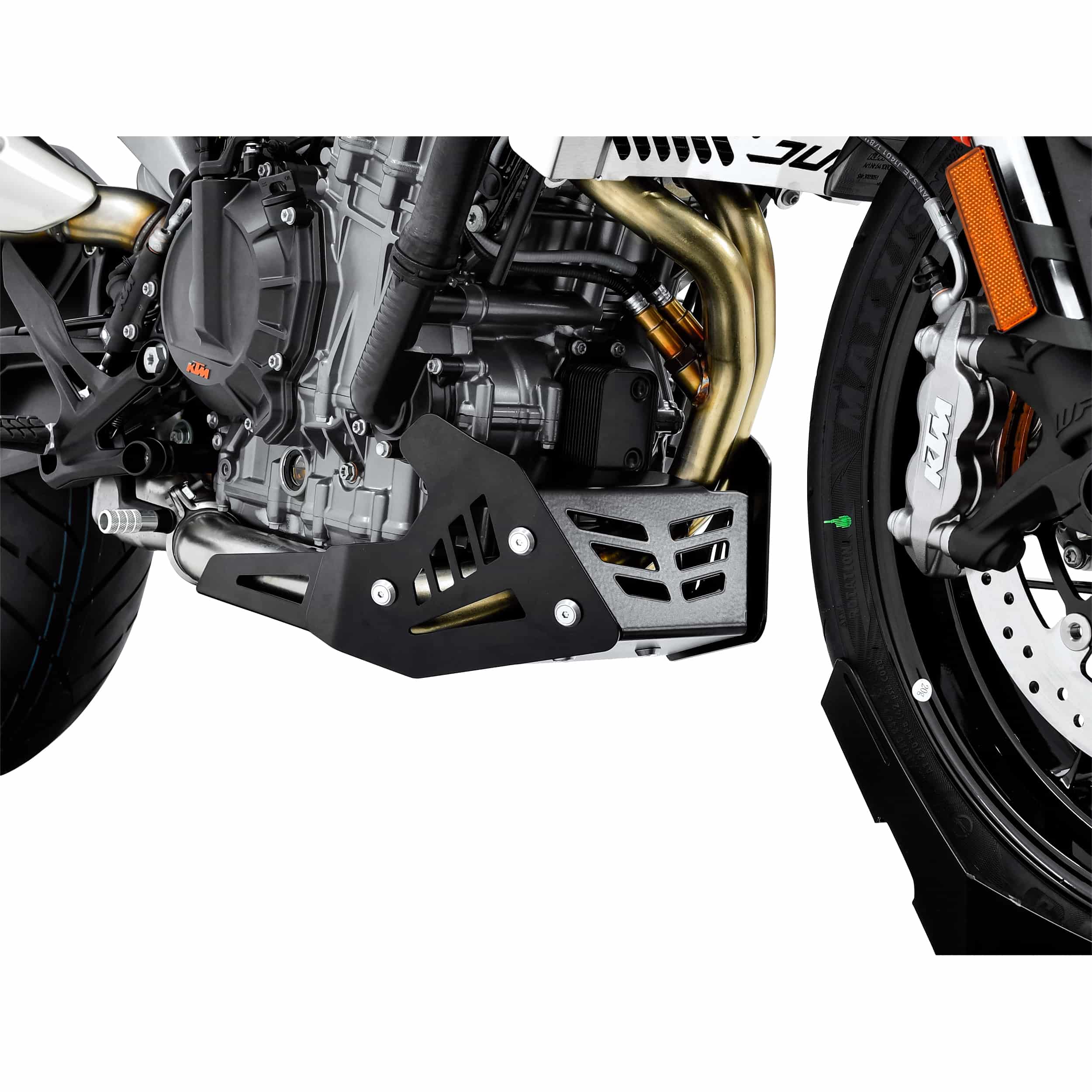 Zieger Motorschutz Alu schwarz für KTM Duke 790 - Motorradteile & Ersatzteile - Anbauteile