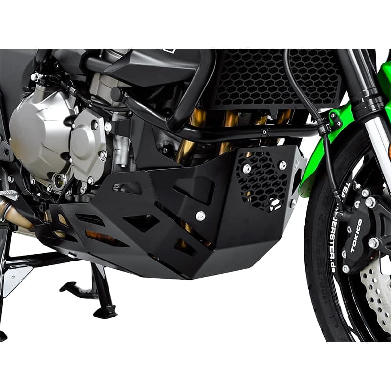 Zieger Motorschutz Alu schwarz für Kawa KLZ 1000 Versys 2015-2018 - Motorradteile & Ersatzteile - Anbauteile