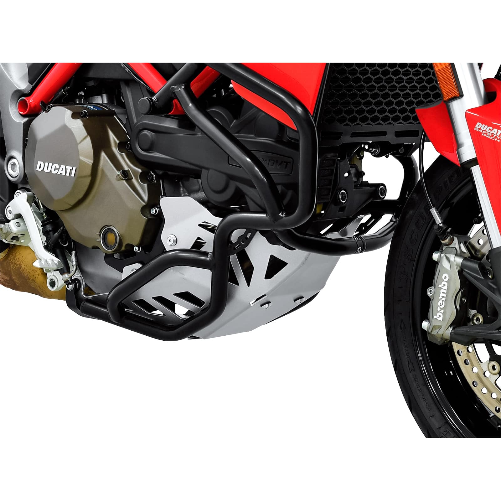 Zieger Motorschutz Alu silber für Ducati Multistrada 1200 2015-2017 - Motorradteile & Ersatzteile - Anbauteile