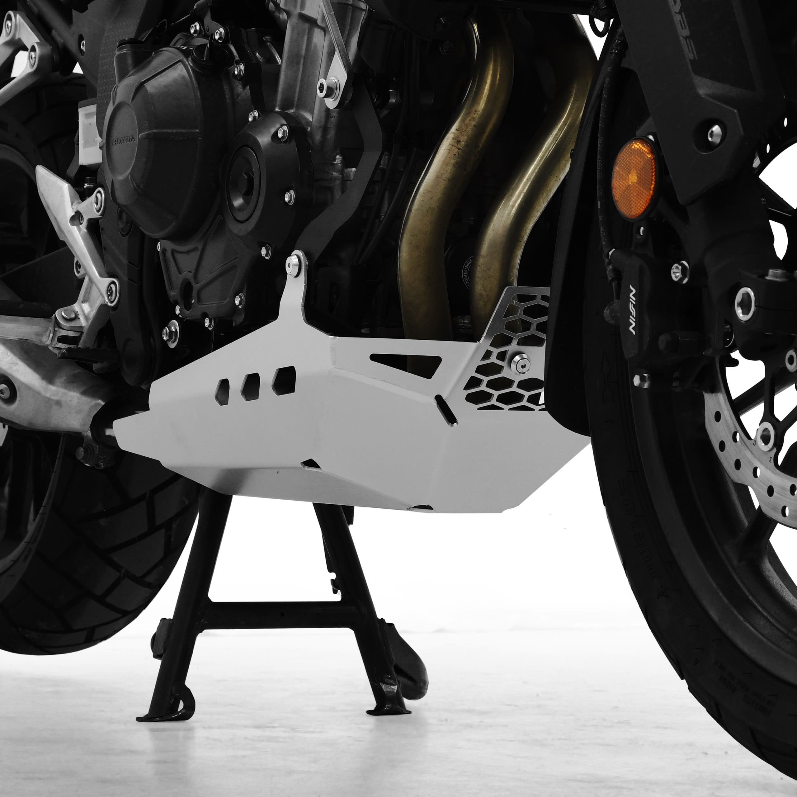 Zieger Motorschutz Alu silber für Honda CB 500 X 2019-2023 - Motorradteile & Ersatzteile - Anbauteile