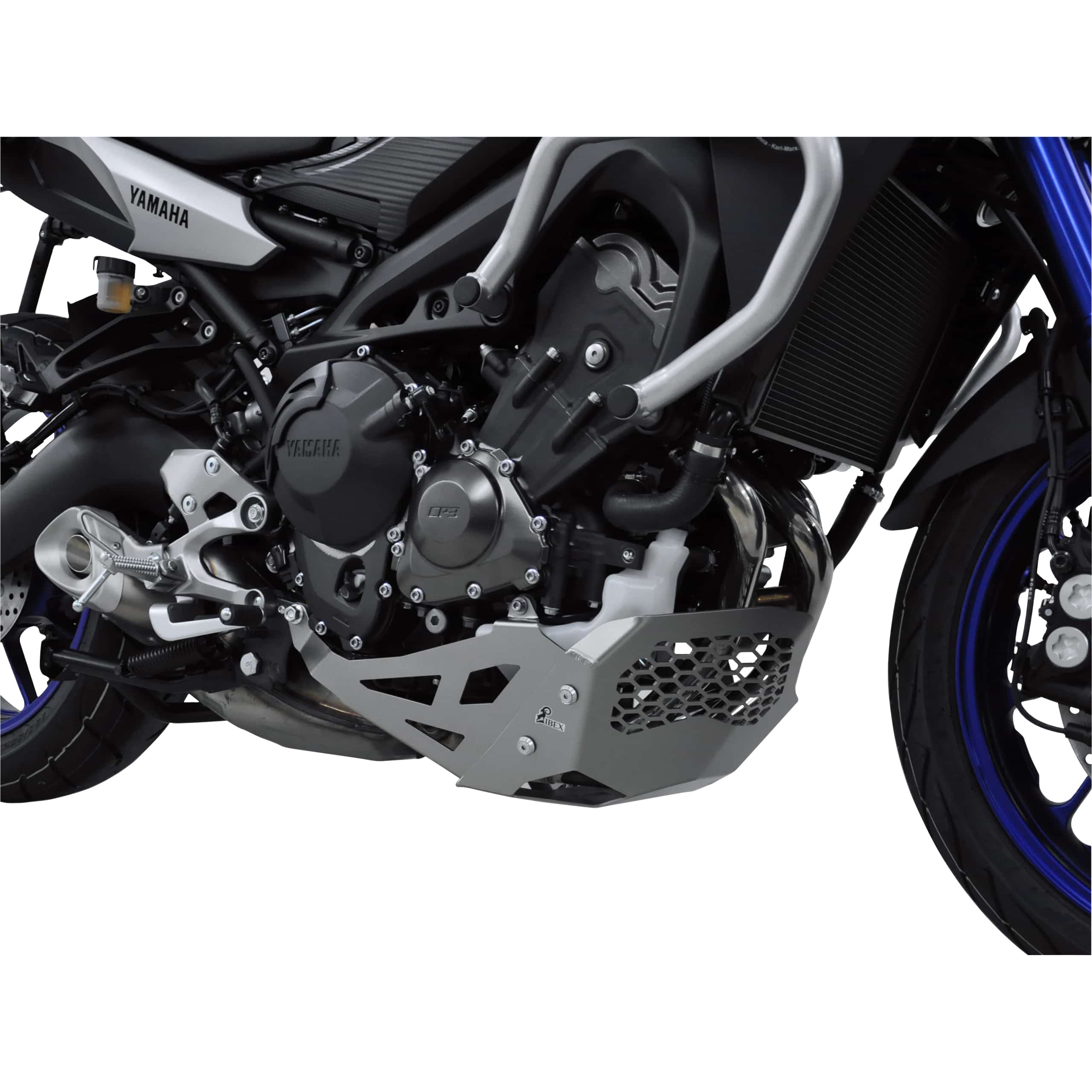 Zieger Motorschutz Alu silber für Yamaha MT-09 Tracer 900 - Motorradteile & Ersatzteile - Anbauteile