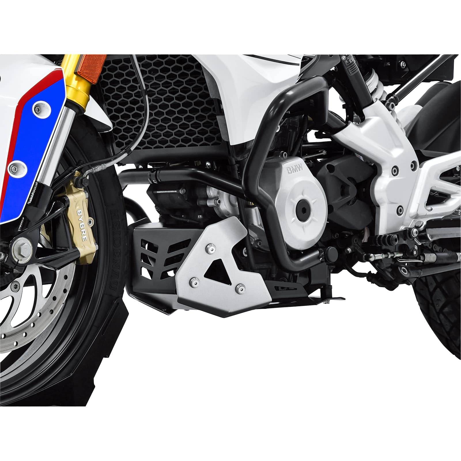 Zieger Motorschutz Alu silber/schwarz für BMW G 310 R - Motorradteile & Ersatzteile - Anbauteile