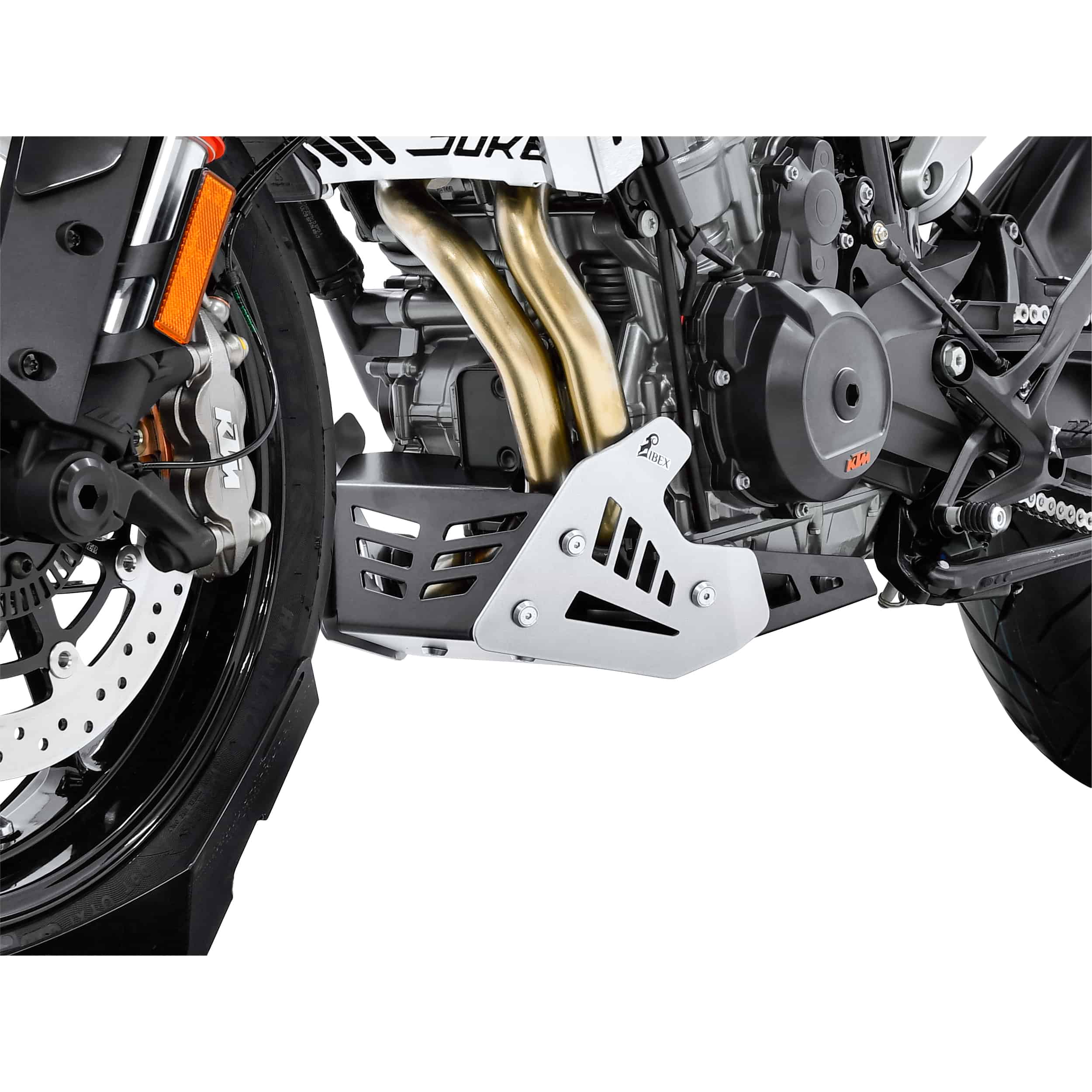 Zieger Motorschutz Alu silber/schwarz für KTM Duke 790 - Motorradteile & Ersatzteile - Anbauteile