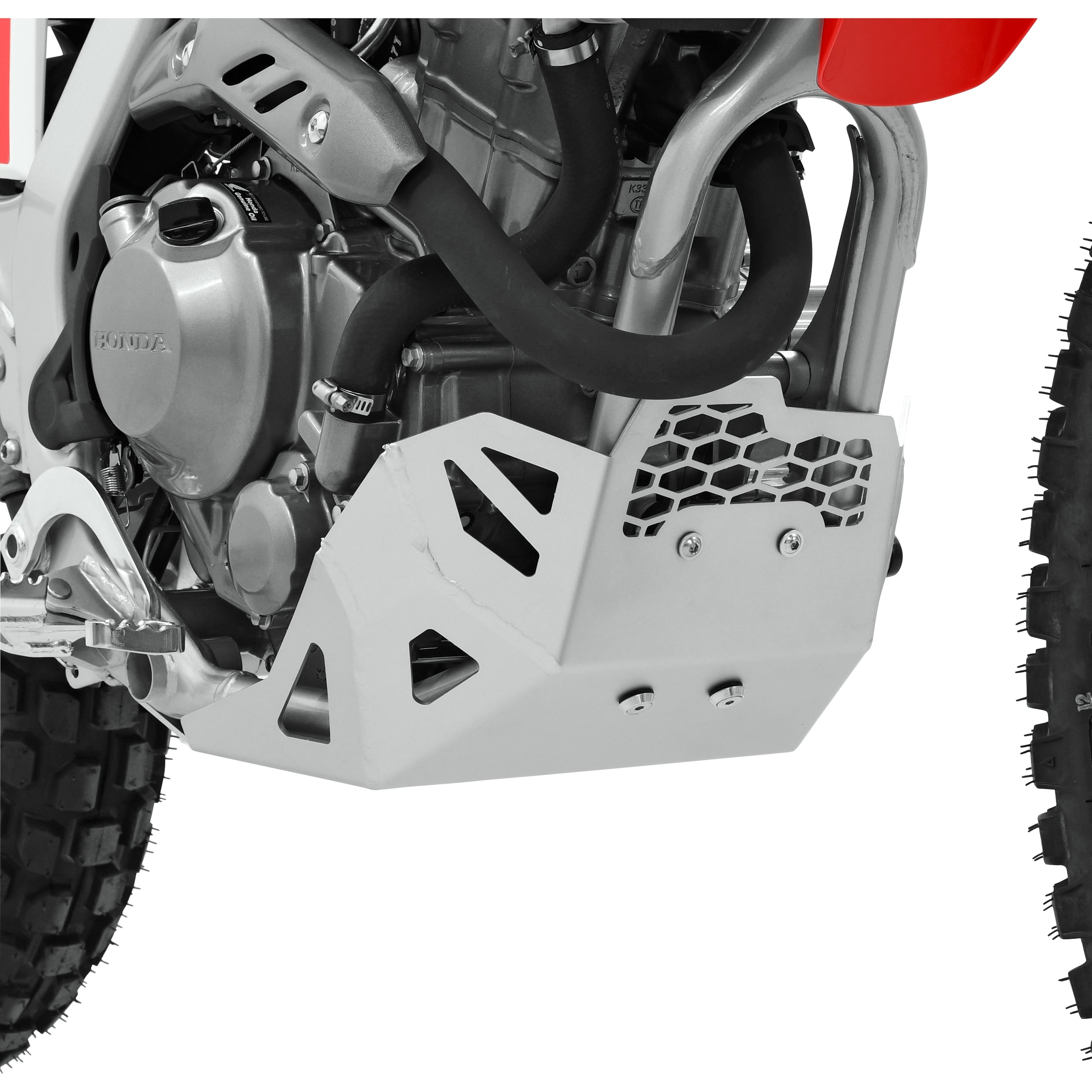 Zieger Motorschutz Alu weiß für Honda CRF 300 L - Motorradteile & Ersatzteile - Anbauteile
