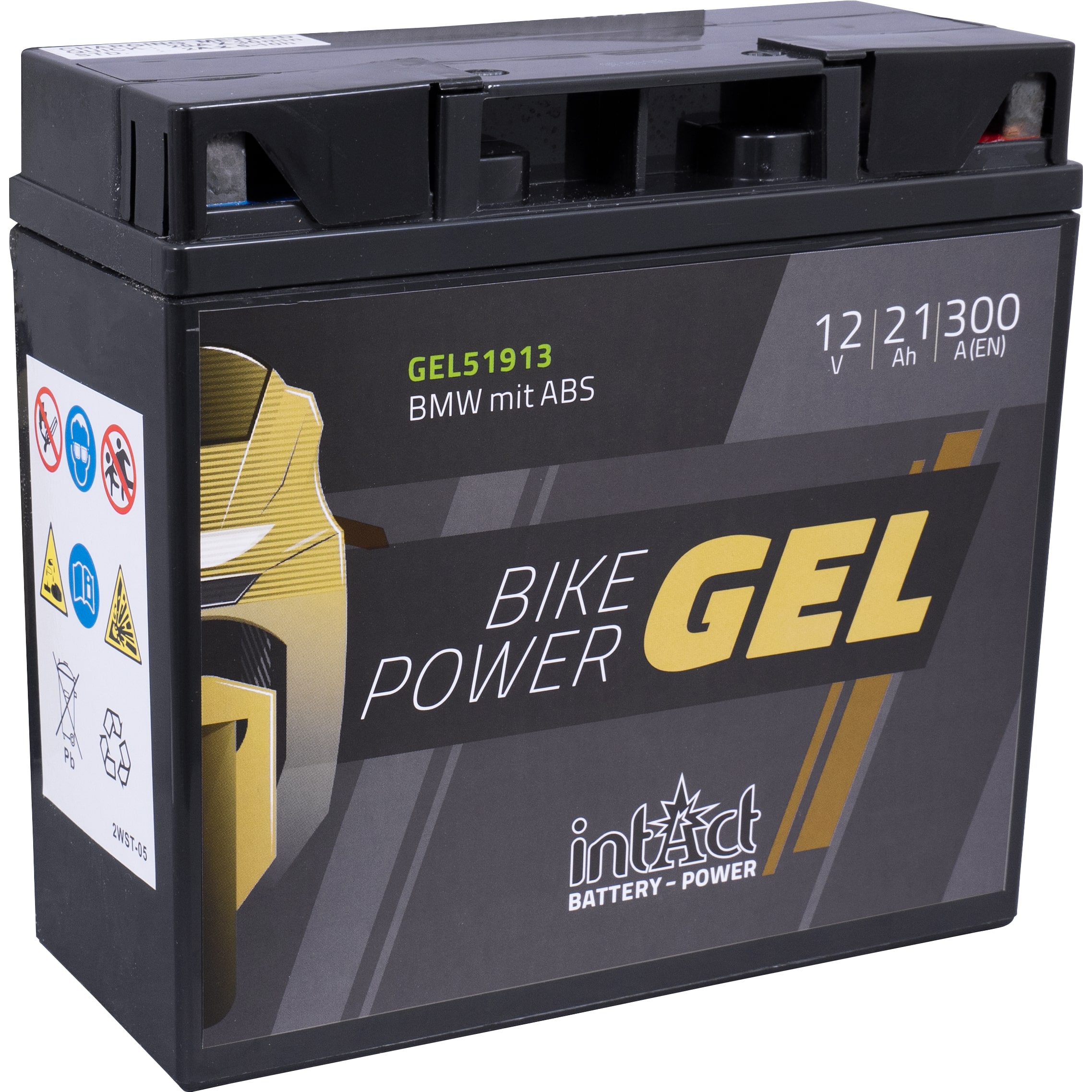 intAct Batterie Bike Power Gel geschlossen 12V/21Ah GEL51913 - Motorradteile & Ersatzteile - Batterien