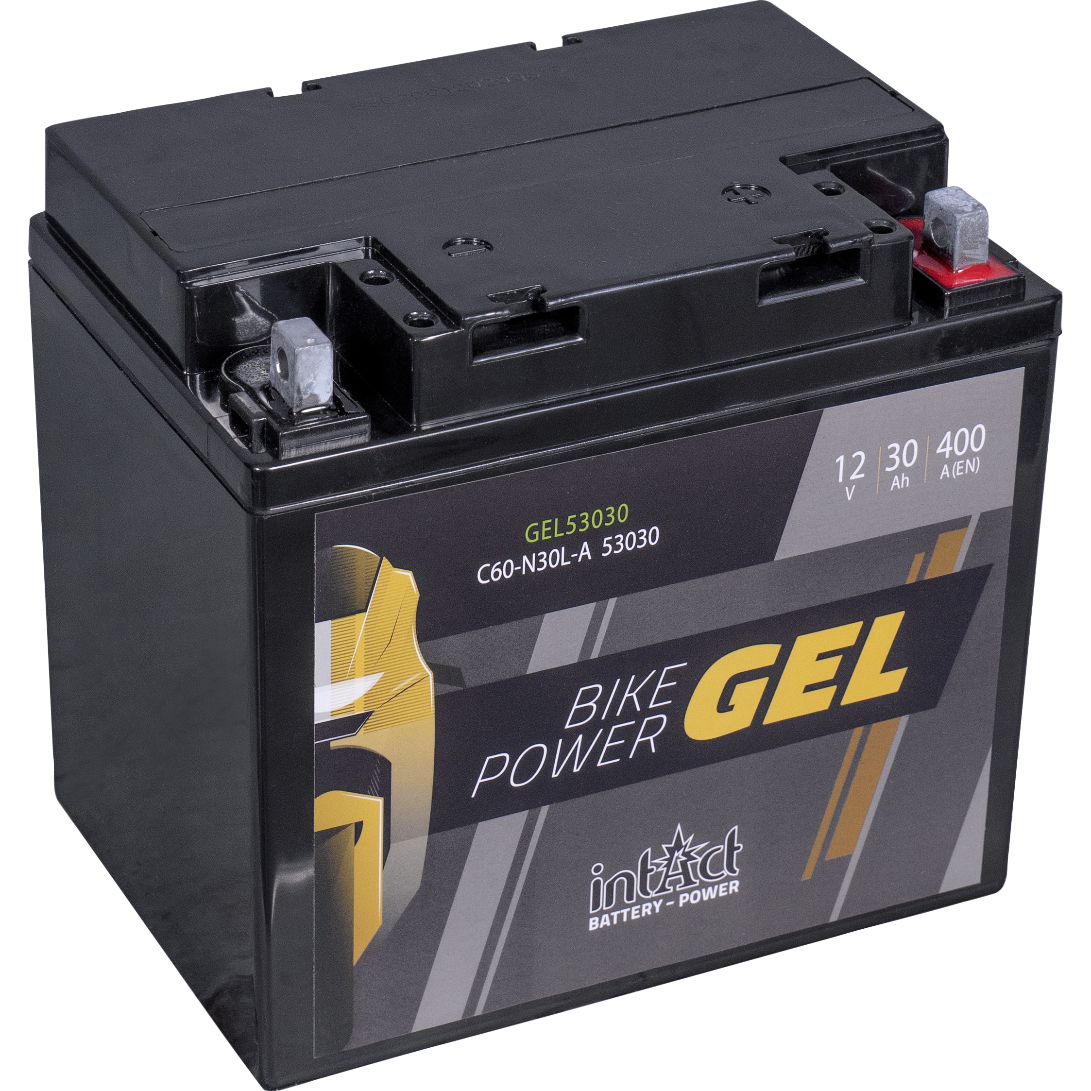 intAct Batterie Bike Power Gel geschlossen 12V/30Ah GEL53030 (C60-N - Motorradteile & Ersatzteile - Batterien