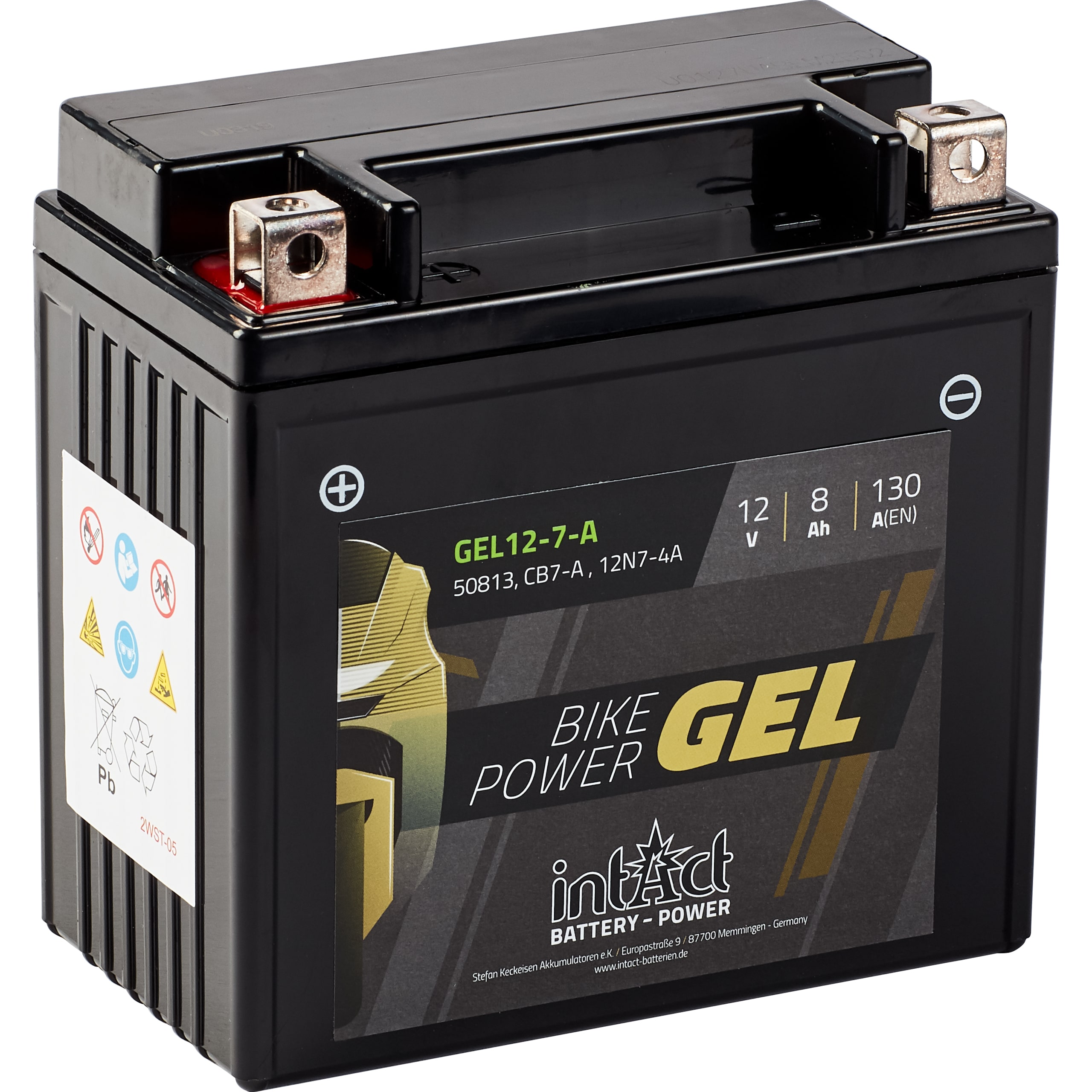 intAct Batterie Bike Power Gel geschlossen B7-A 12 Volt