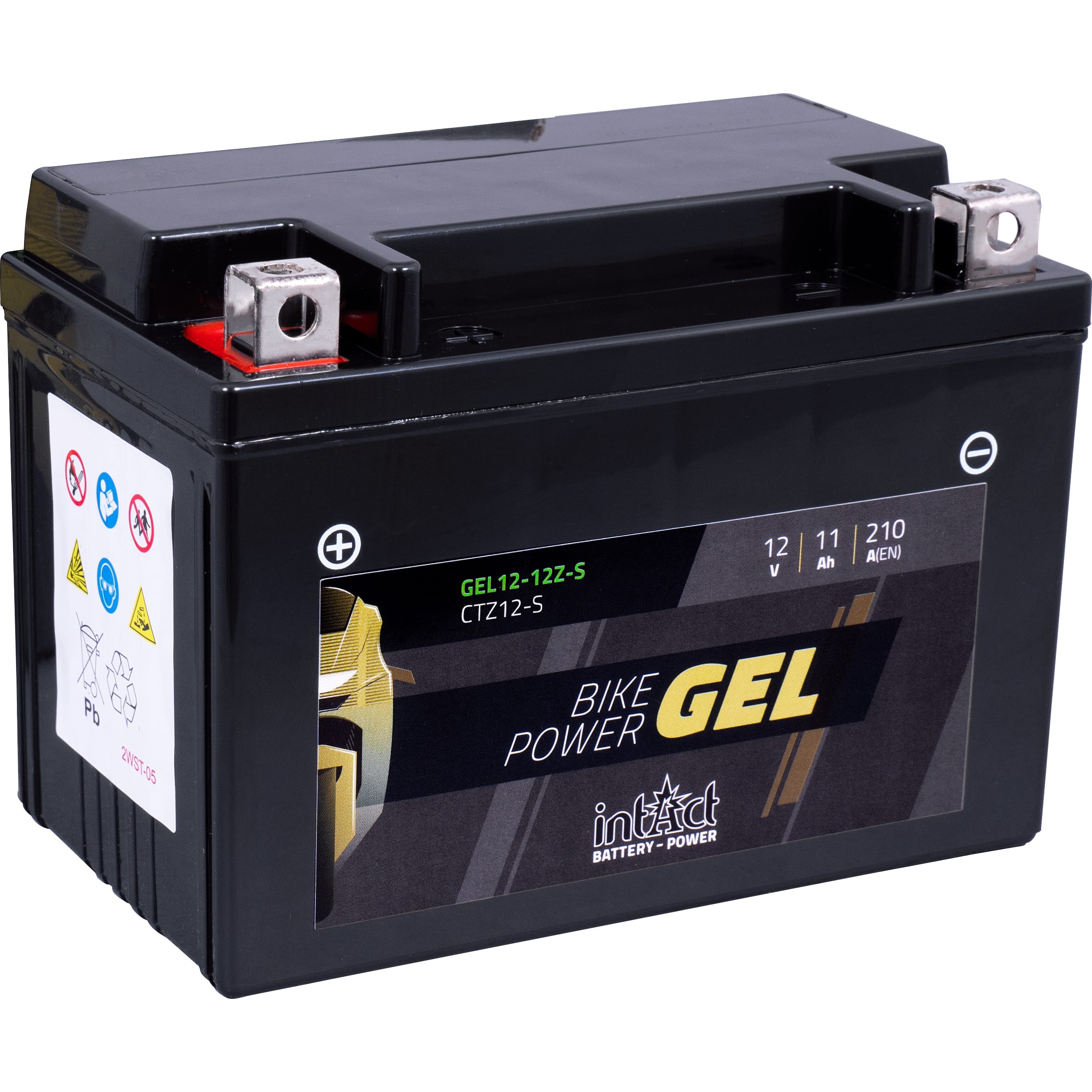 intAct Batterie Bike Power Gel geschlossen GEL12-12Z-S 12V/11Ah (YT - Motorradteile & Ersatzteile - Batterien