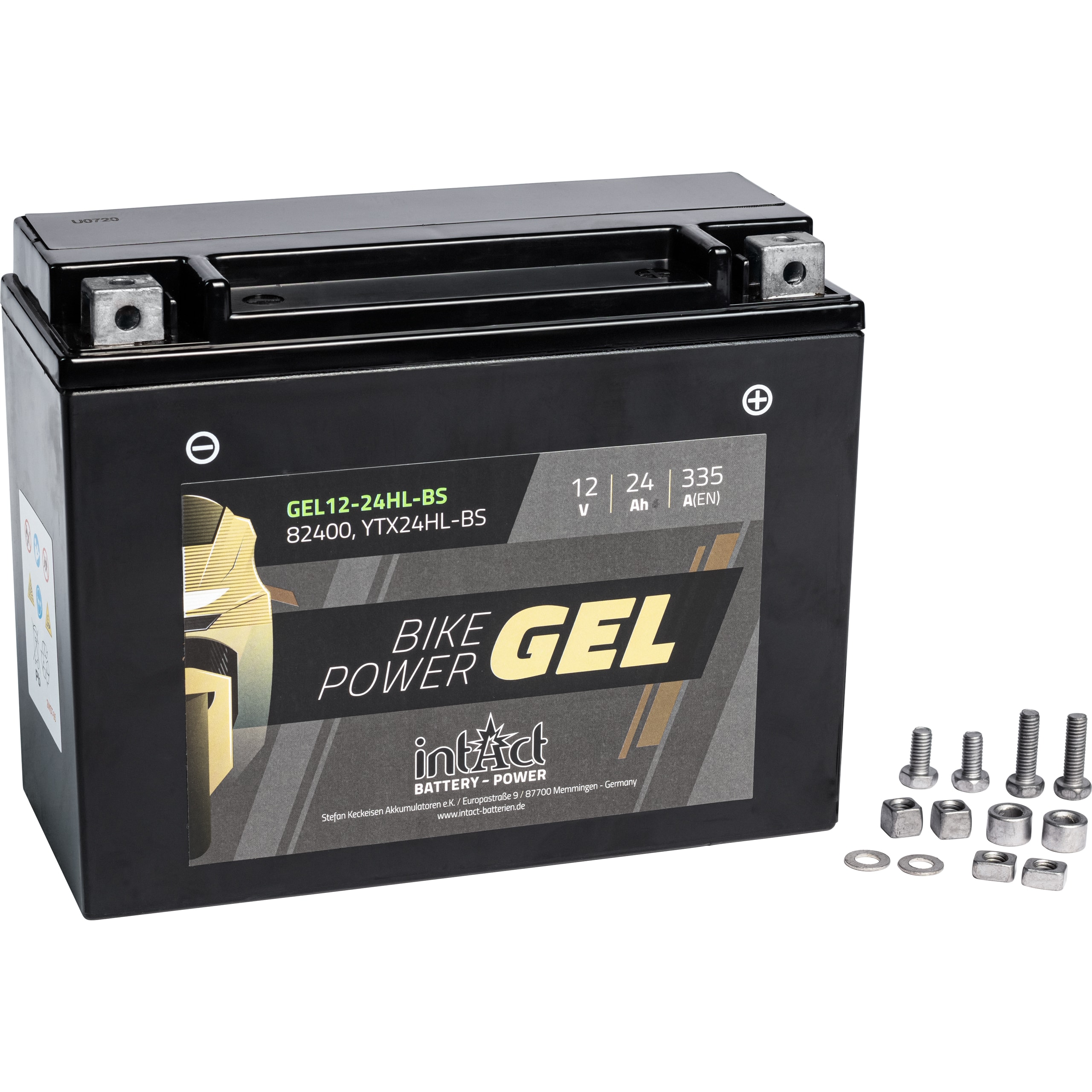 intAct Batterie Bike Power Gel geschlossen TX24HL-BS 12 Volt