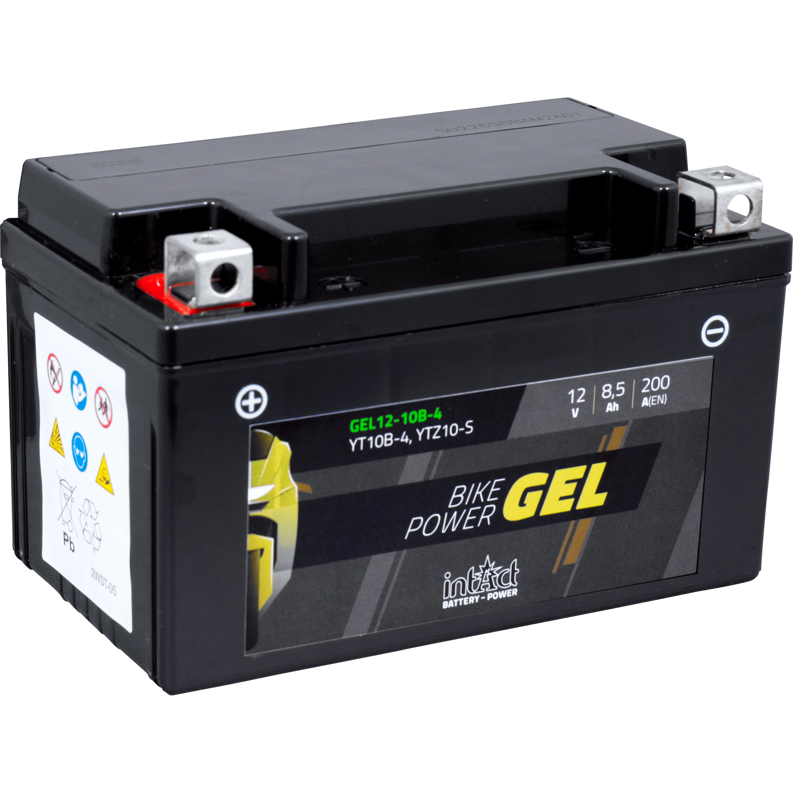 intAct Batterie Bike Power Gel geschlossen YTZ10S/YT10B-4 12V 8